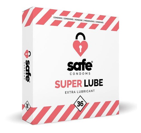 SAFE - Condooms Super Lube Extra Glijmiddel (36 stuks)